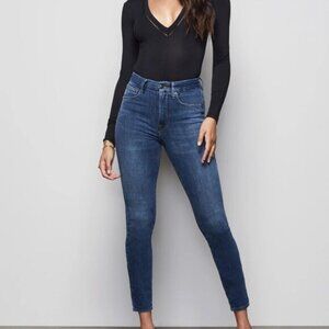 Good American Women's Blue Dark Wash Good Legs Skinny Jeans Size 10